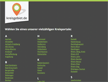 Tablet Screenshot of kreisgebiet.de